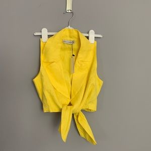 Faithful the Brand yellow linen top